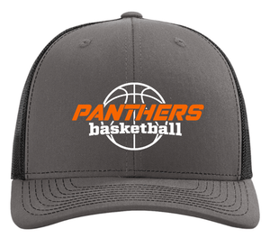 Custom Printed Apparel | Stockbridge Youth Basketball | Adult Charcoal/Black Snapback Trucker Cap - Stockbridge Youth Basketball - 18795