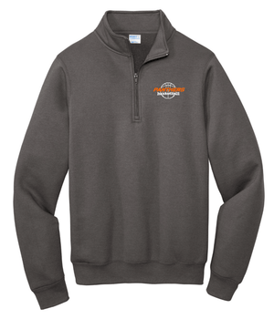Custom Printed Apparel | Stockbridge Youth Basketball | Adult Unisex Charcoal Quarter - Zip Pullover - Stockbridge Youth Basketball - 18795