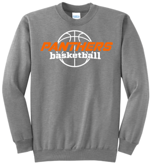 Custom Printed Apparel | Stockbridge Youth Basketball | Adult Unisex Crewneck (Athletic Heather/Black) - Stockbridge Youth Basketball - 18795
