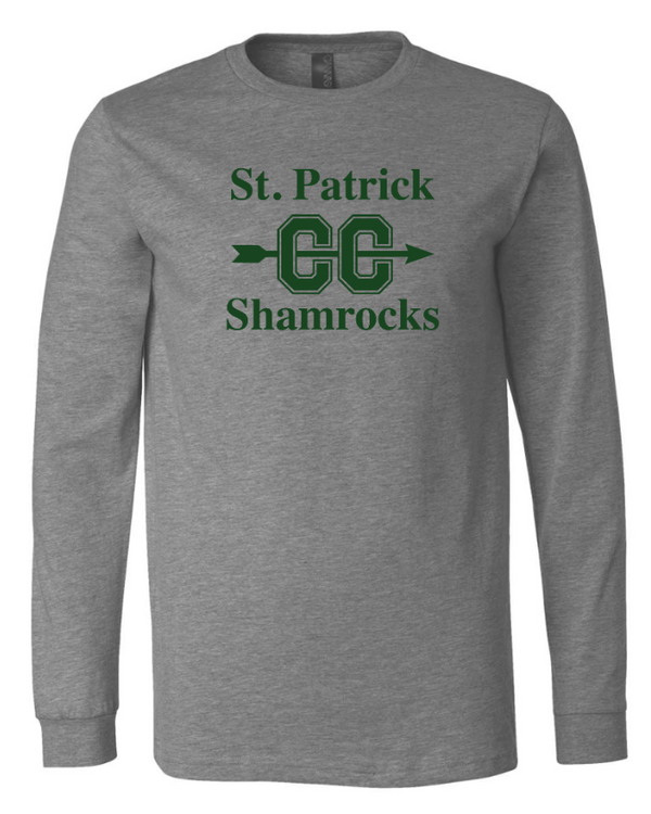 St Patrick's Cross Country - Adult Long Sleeve T-Shirt Dk. Grey