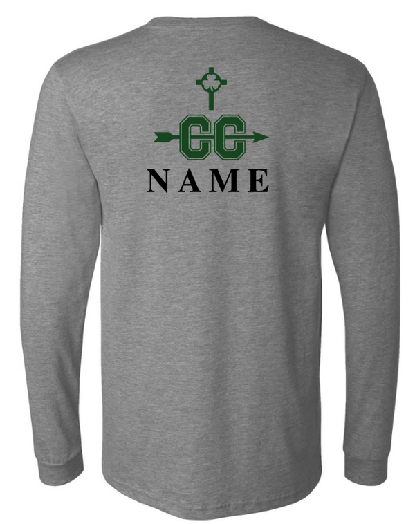 St Patrick's Cross Country - Adult Long Sleeve T-Shirt Dk. Grey