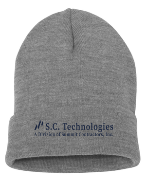 Custom Apparel - Screen Printing - Summit Contractors - Cuffed Beanie - Summit Contractors - 16912