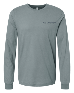 Custom Apparel - Screen Printing - Summit Contractors - Long Sleeve T-Shirt - Strobe / Blue Storm - Summit Contractors - 16912