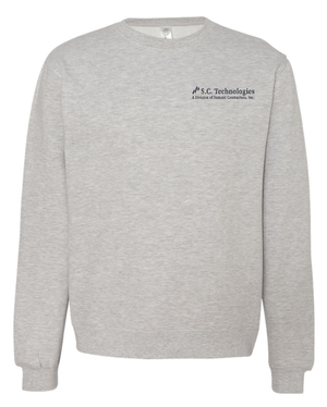 Custom Apparel - Screen Printing - Summit Contractors - Midweight Crewneck Sweatshirt - Grey / Sandstone - Summit Contractors - 16912