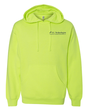 Custom Apparel - Screen Printing - Summit Contractors - Midweight Hooded Sweatshirt - Safety Yellow / Cement - Summit Contractors - 16912
