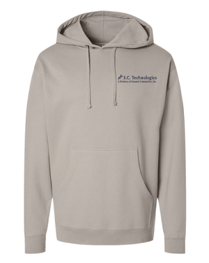 Custom Apparel - Screen Printing - Summit Contractors - Midweight Hooded Sweatshirt - Safety Yellow / Cement - Summit Contractors - 16912