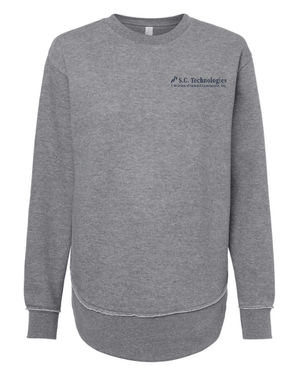 Custom Apparel - Screen Printing - Summit Contractors - Women's Weekend Fleece Crewneck Sweatshirt - Summit Contractors - 16912