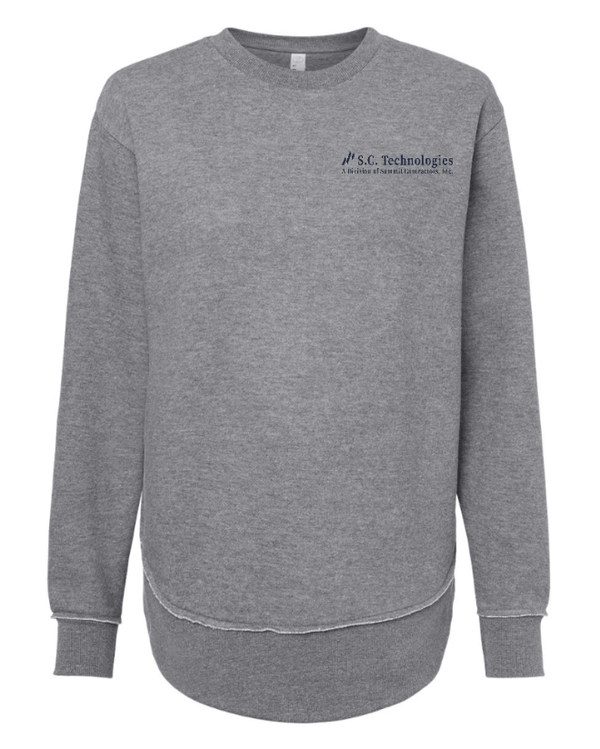 Custom Apparel - Screen Printing - Summit Contractors - Women's Weekend Fleece Crewneck Sweatshirt - Summit Contractors - 16912