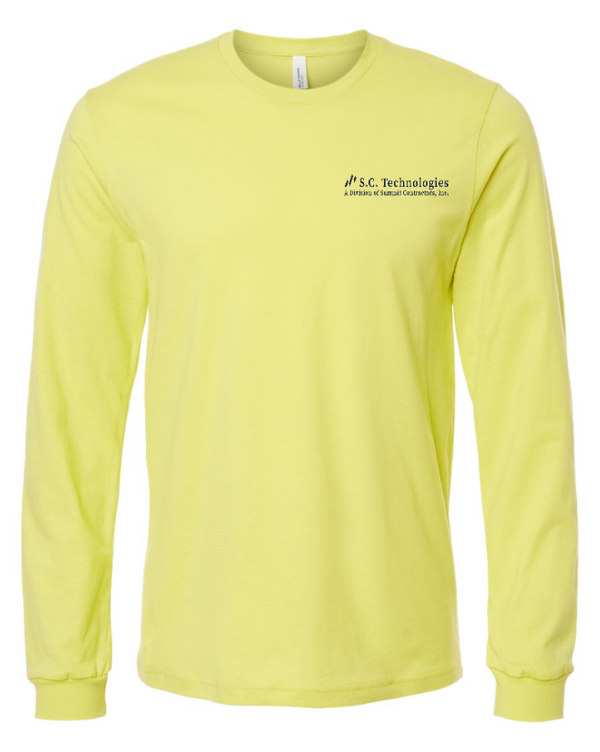 Summit Contractors - Long Sleeve T-Shirt  -- Strobe / Blue Storm