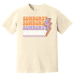 Custom Printed Apparel | Sunburst Elementary | Comfort Colors Heavyweight T-Shirt Adult Unisex - T-Shirt - 19803 Sunburst Elementary