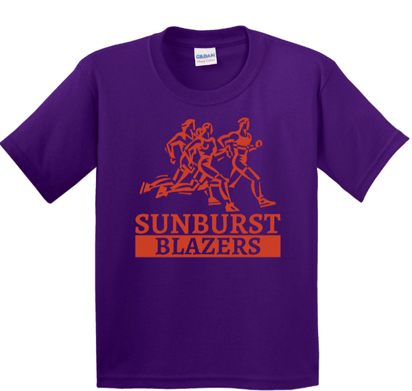 Custom Apparel - Screen Printing - Sunburst Elementary School - 50th Anniversary - Youth Heavy Cotton T-Shirt (Sunburst Blazers Design) - Sunburst Elementary School - 16934