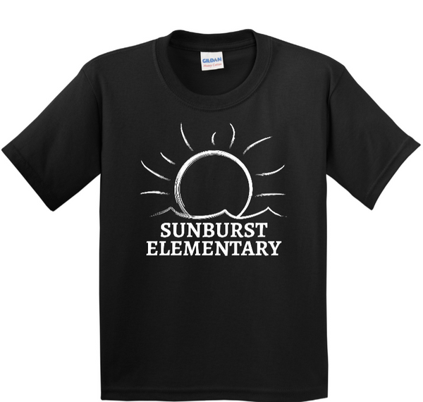 Sunburst Elementary School - 50th Anniversary - Youth Cotton T-Shirt (Black / Purple / Orange)