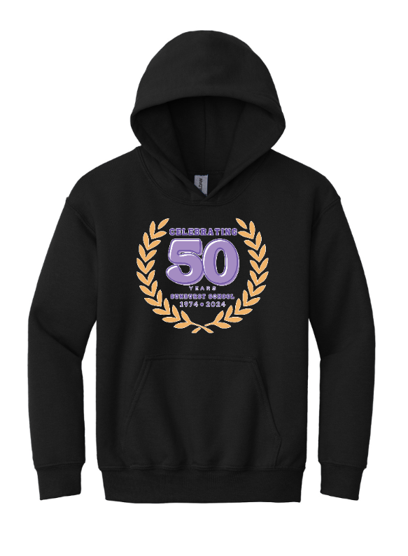 Sunburst Elementary School - 50th Anniversary - Youth Heavy Blend Hooded Sweatshirt