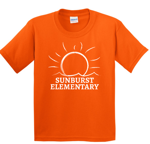 Sunburst Elementary School - 50th Anniversary - Youth Cotton T-Shirt (Black / Purple / Orange)