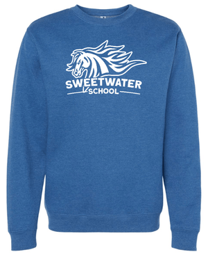 Custom Apparel - Screen Printing - Sweetwater Elementary 2023 Winter - Adult Unisex Crewneck Sweatshirt - Sweetwater Elementary 2023 Winter - 14479