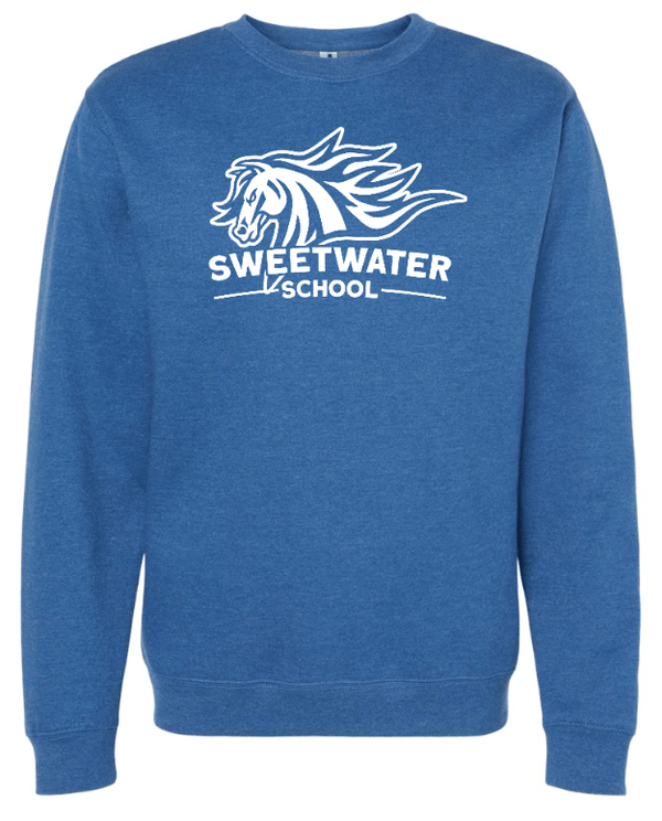 Custom Apparel - Screen Printing - Sweetwater Elementary 2023 Winter - Adult Unisex Crewneck Sweatshirt - Sweetwater Elementary 2023 Winter - 14479