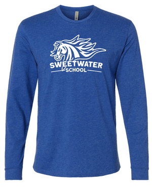 Custom Apparel - Screen Printing - Sweetwater Elementary 2023 Winter - Adult Unisex Long Sleeve T-Shirt - Sweetwater Elementary 2023 Winter - 14479