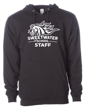 Custom Apparel - Screen Printing - Sweetwater Elementary 2023 Winter - Staff Adult Unisex Hooded Sweatshirt - Sweetwater Elementary 2023 Winter - 14479