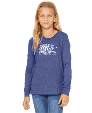 Custom Apparel - Screen Printing - Sweetwater Elementary 2023 Winter - Youth Long Sleeve T-Shirt - Sweetwater Elementary 2023 Winter - 14479