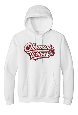 Custom Printed Apparel | Tall Adult Unisex Custom Hoodie - White | Okemos Staff - Okemos Staff S26 - 19087