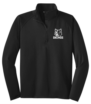 Custom Printed Apparel | Tall Adult Unisex Custom Quarter Zip - Black | Okemos Staff - Okemos Staff S26 - 19087