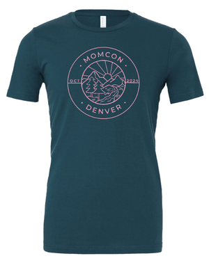 Custom Apparel - Screen Printing - The MomCo - Adult Unisex Jersey T-Shirt (Teal) - MomCo 2024 - 16488