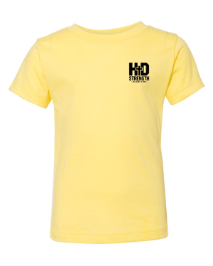 Custom Printed Apparel | Toddler Custom T-Shirt - Yellow | HD Strength - HD Strength - 19131