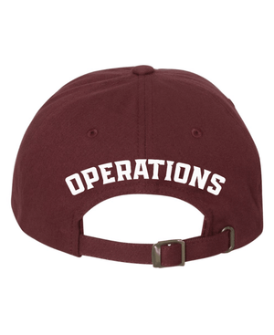 Custom Printed Apparel | Twill Hat - Maroon | Okemos Operations - Okemos Operations - 19559