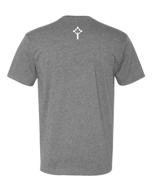 St. Patrick Basketball 2026 T-Shirt Dark Heather Grey back view