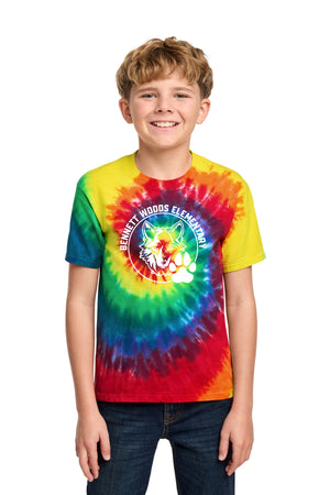 Bennett Woods Spirit Wear Fall 2026 T-Shirt Rainbow front view