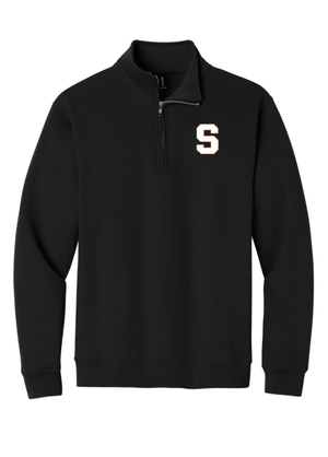 Custom Printed Apparel | Unisex 1/4 Zip Sweatshirt | Stockbridge Panthers - Stockbridge - 19879