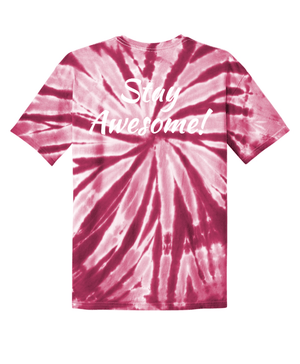 Custom Printed Apparel | Unisex Adult T-Shirt - Maroon Tie Dye | St. Martha School Spirit Wear - St. Martha OD