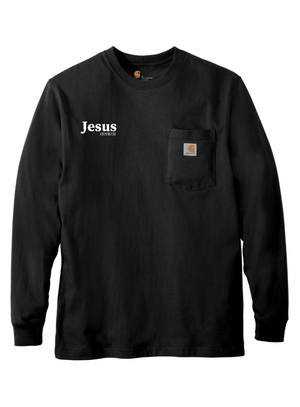 Custom Printed Apparel | Unisex Carhartt Long Sleeve Pocket T-Shirt | Jesus Church - Jesus Church - 19908