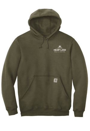 Custom Printed Apparel | Unisex Carhartt Midweight Hoodie | Heartland Builders - Heartland Builders