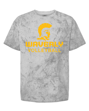 Custom Printed Apparel | Unisex Colorblast Heavyweight T-Shirt | Waverly High School Volleyball - 19526 Wavery HS Volleyball
