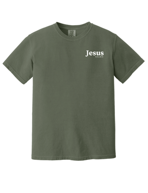 Custom Printed Apparel | Unisex Comfort Colors Heavyweight T-Shirt | Jesus Church - Jesus Church - 19908