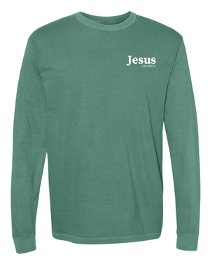 Custom Printed Apparel | Unisex Comfort Colors Long Sleeve T-Shirt | Jesus Church - Jesus Church - 19908