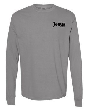 Custom Printed Apparel | Unisex Comfort Colors Long Sleeve T-Shirt | Jesus Church - Jesus Church - 19908