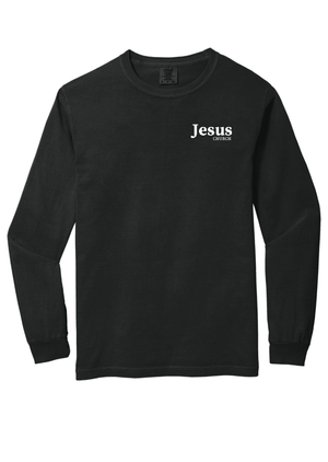 Custom Printed Apparel | Unisex Comfort Colors Long Sleeve T-Shirt | Jesus Church - Jesus Church - 19908
