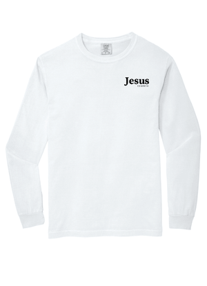 Custom Printed Apparel | Unisex Comfort Colors Long Sleeve T-Shirt | Jesus Church - Jesus Church - 19908