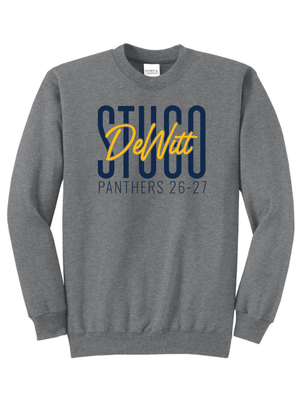 Custom Printed Apparel | Unisex Crewneck Sweatshirt | DeWitt Student Government - DHS Stugo - 19859
