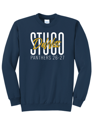 Custom Printed Apparel | Unisex Crewneck Sweatshirt | DeWitt Student Government - DHS Stugo - 19859