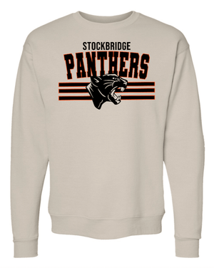 Custom Printed Apparel | Unisex Crewneck Sweatshirt | Stockbridge Panthers - Stockbridge - 19879