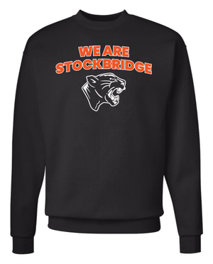 Custom Printed Apparel | Unisex Crewneck Sweatshirt | Stockbridge Panthers - Stockbridge - 19879