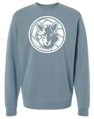 Custom Printed Apparel | Unisex Custom Crewneck - Pigment-Dyed | Okemos Volleyball - Okemos Volleyball 19902