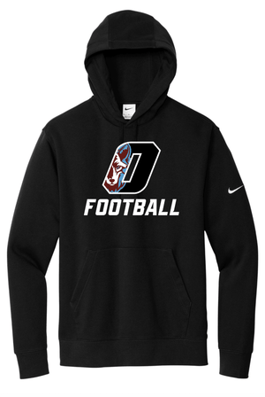 Custom Printed Apparel | Unisex Custom Hoodie - Black Nike | Okemos Football - Okemos Football - 19518