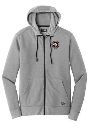 Custom Printed Apparel | Unisex Custom Hoodie - Grey New Era Full Zip | Soul of Detroit - Soul of Detroit - 19556