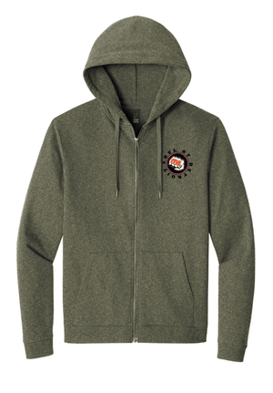 Custom Printed Apparel | Unisex Custom Hoodie - Military Green Full Zip | Soul of Detroit - Soul of Detroit - 19556