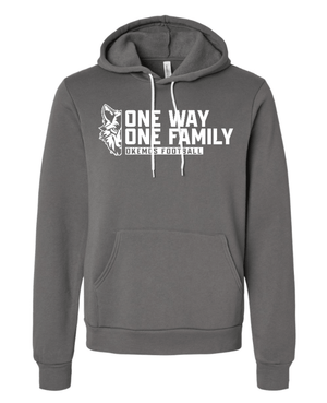 Custom Printed Apparel | Unisex Custom Hoodie - One Way One Family | Okemos Football - Okemos Football - 19518