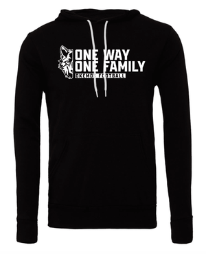 Custom Printed Apparel | Unisex Custom Hoodie - One Way One Family | Okemos Football - Okemos Football - 19518